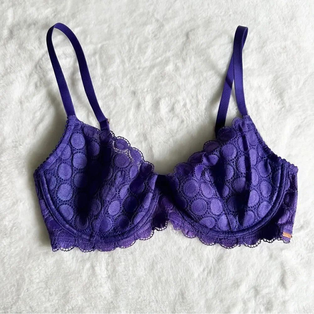 Savage x Fenty Mod on the Moon Fashion Bra Purple Size 34D